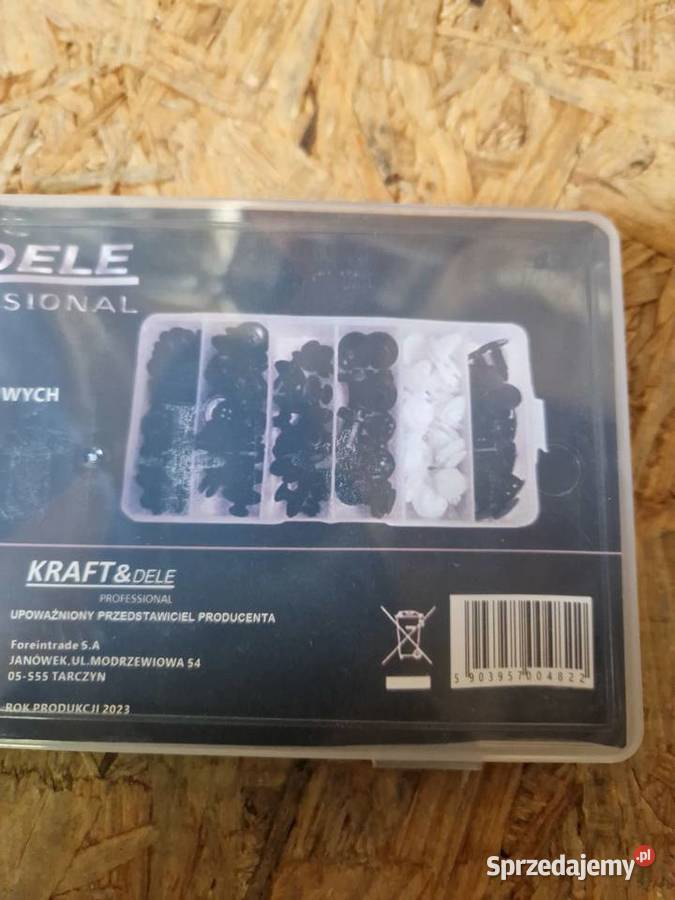 ZESTAW SPINEK SAMOCHODOWYCH KOŁKÓW KLIPSÓW 100 wielkopolskie