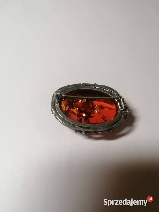 Stara broszka bursztyn Białystok sprzedam