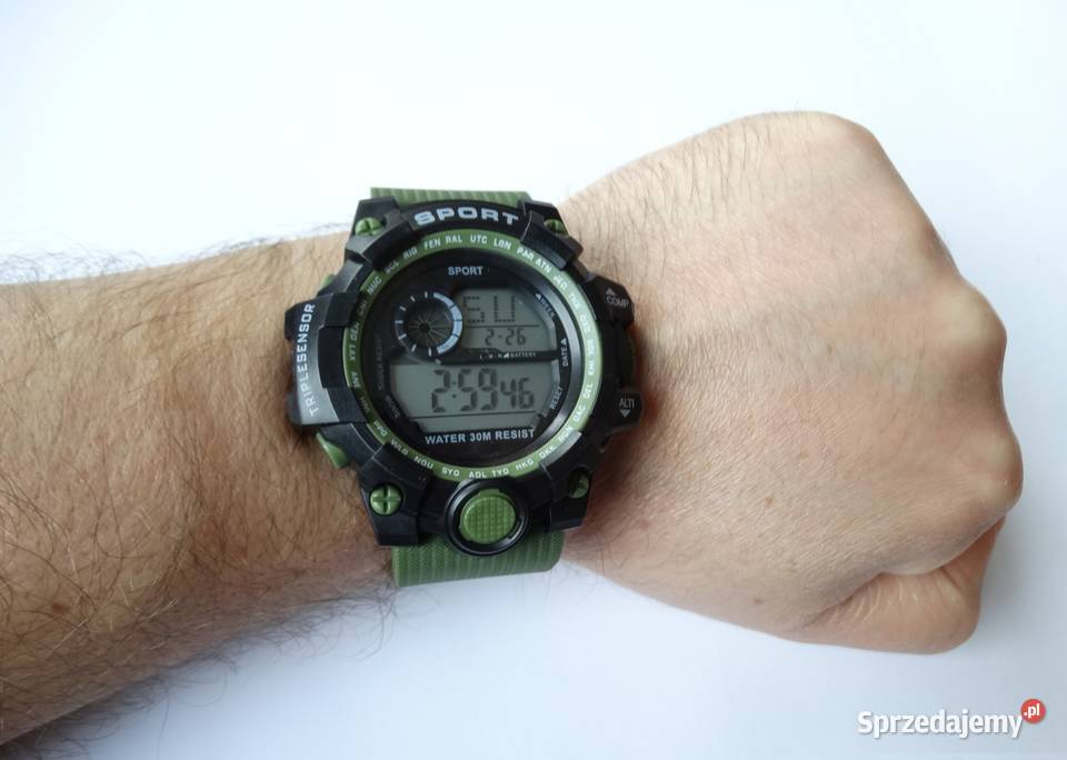Zegarek militarny zielony elektroniczny wojskowy lubuskie sprzedam