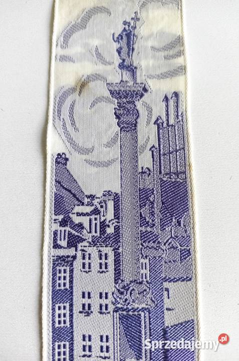 Zakładka Varsovia Warszawa żakard z PRLu łódzkie