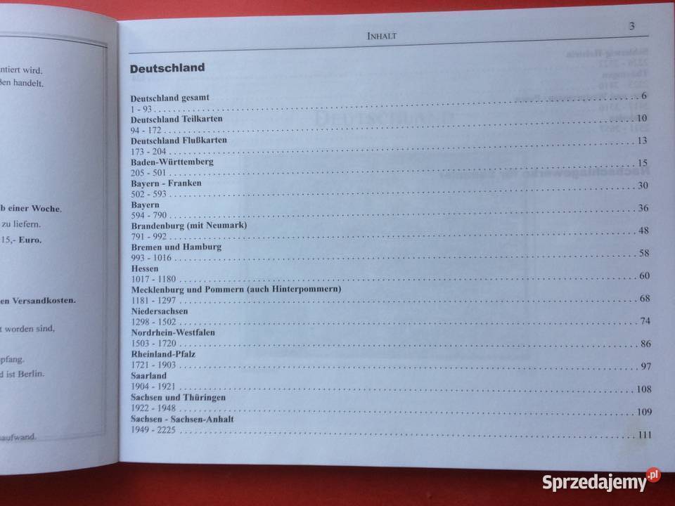 3271 Katalog Stare Mapy Niemiec Szczecin