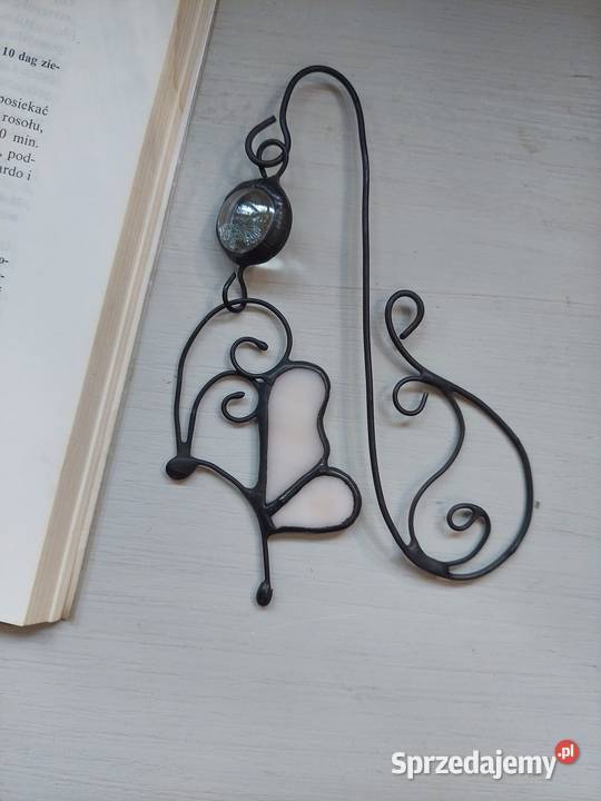 zakładka do książki motylek szampan witraż Piekary Śląskie