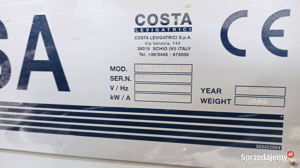 Szlifierka costa 3 agregatowa do płyt Lignum lubuskie Kłodawa