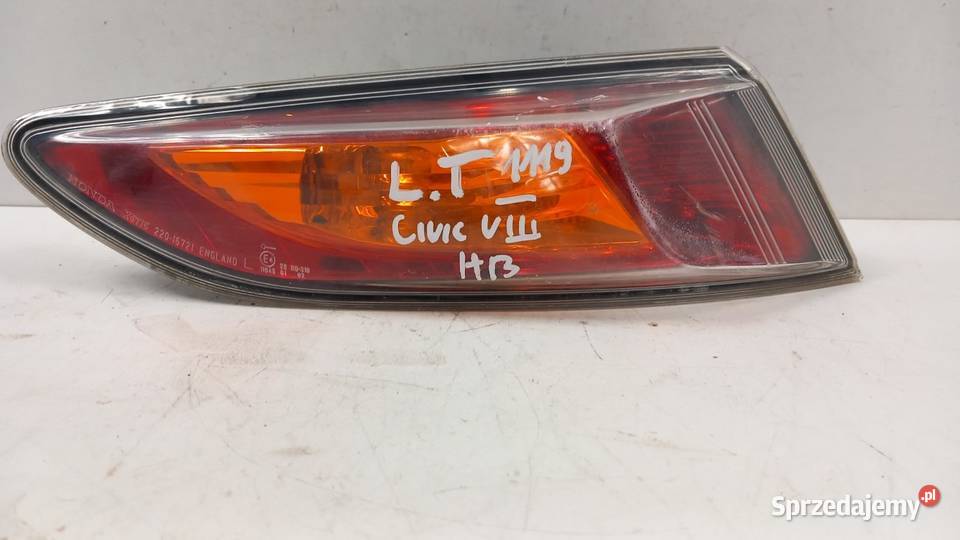 HONDA CIVIC TYPES VIII UFO HB LAMPA TYŁ LEWY Światła stop wielkopolskie Zbierkowo