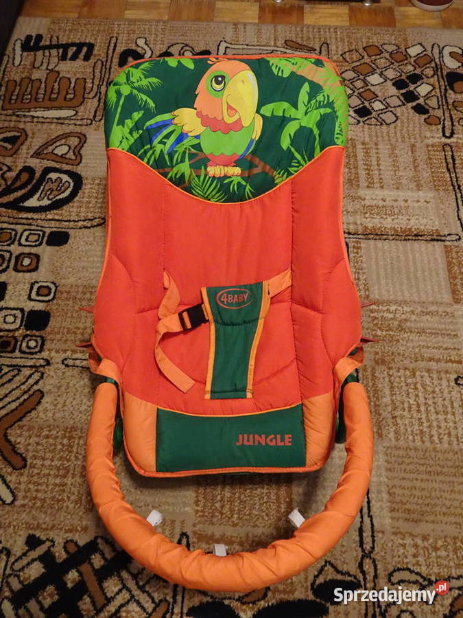 leżaczek bujaczek niemowlaka 4Baby Jungle Parrot 3-9kg