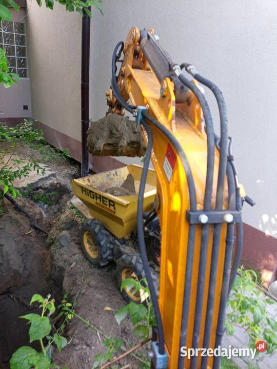 Usługi mini koparką Wykopy, roboty ziemne Sosnowiec