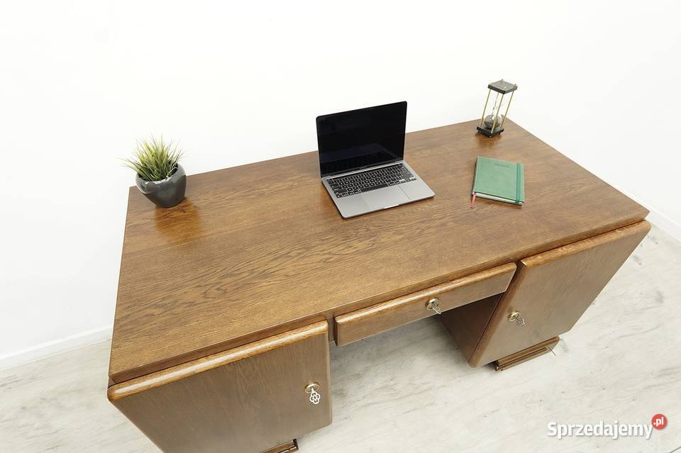 Antyczne biurko z lat 40tych w stylu art deco