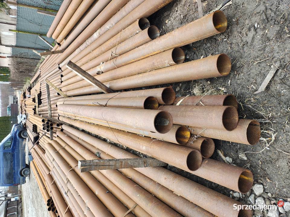 Rura ocynkowane słupki ogrodzeniowe ogrodzenie Leśniakowizna