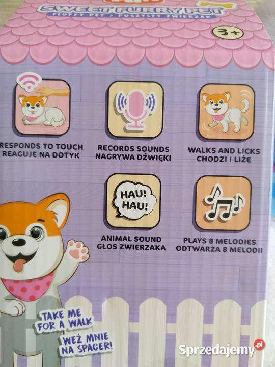 NAJTANIEJ Kotek Na Smyczy Zabawka Interaktywna