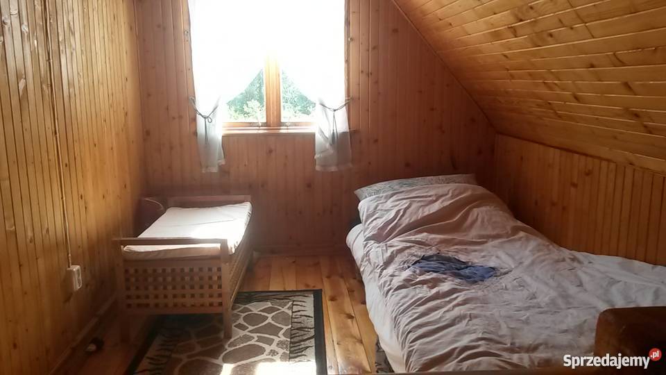 Działak rekreacyjna z domkiem rzeką ładnie siatka mazowieckie Adamowo