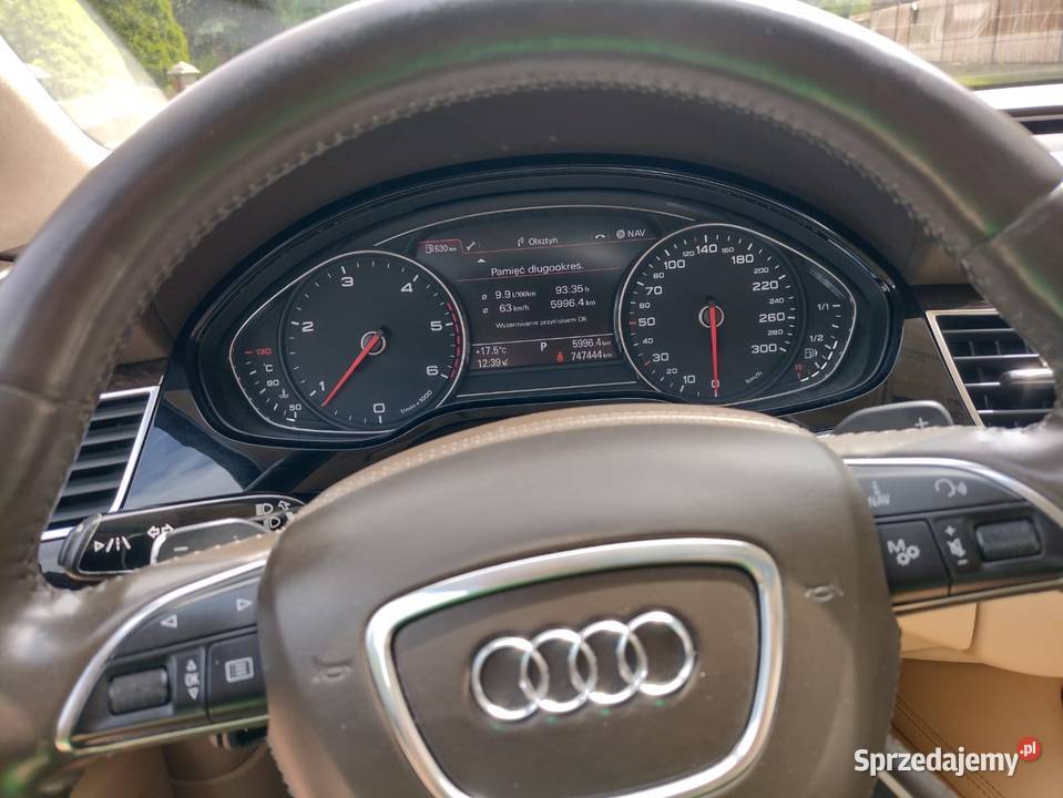 Audi A8 long full obcja Rok produkcji 2011