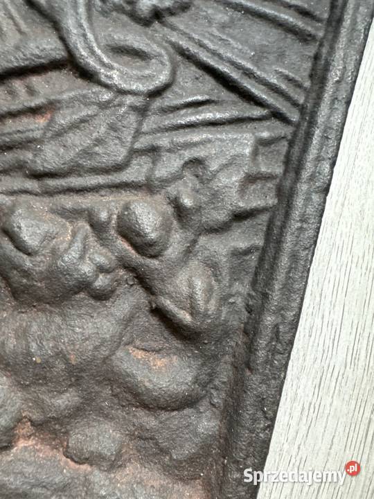 Średniowieczna żeliwna tablica pamiątkowa herb Bystrzyca Kłodzka