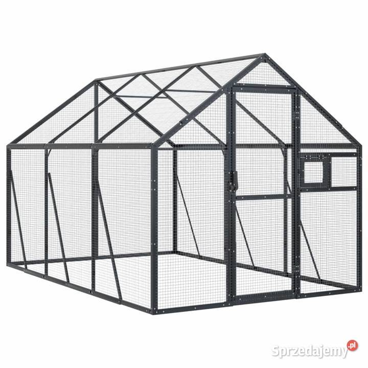 vidaXL Woliera antracytowa 179x3x185 m Warszawa