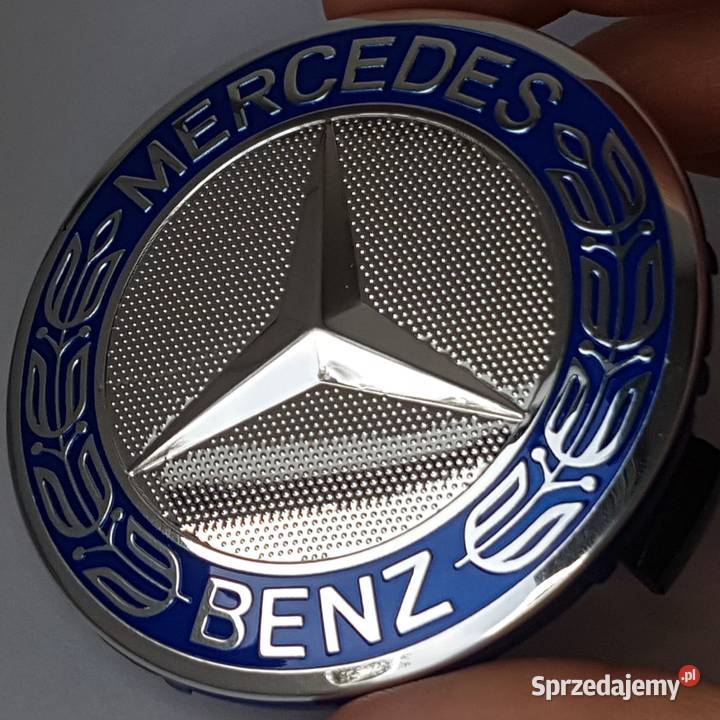 dekielki MERCEDES BENZ 75mm dekle ASO cl blue