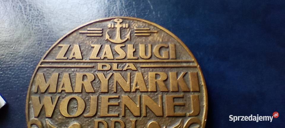Stare monety Medal zasługi Marynarki Wojennej Lesko