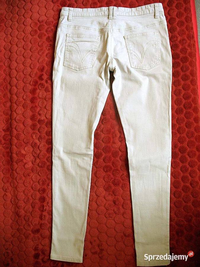 Spodnie damskie jeans 36 S biodra 92 Papaya szary/srebrny