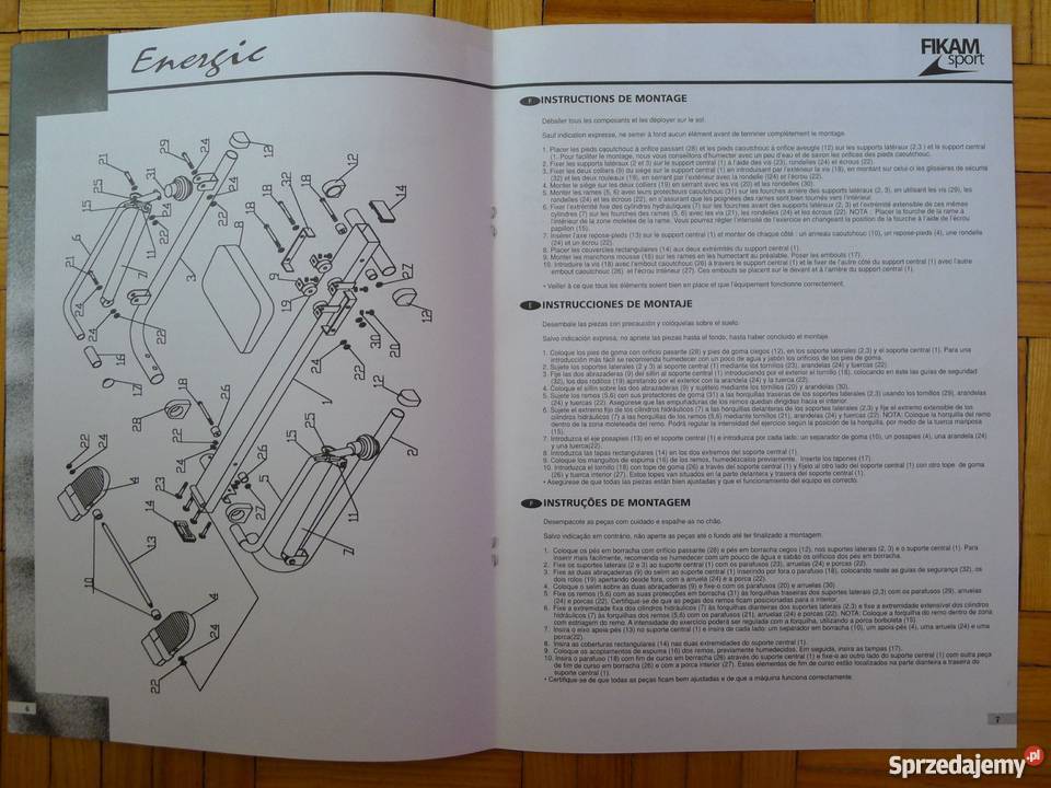 Wioślarz Energic firmy Fikam Sport Wrocław