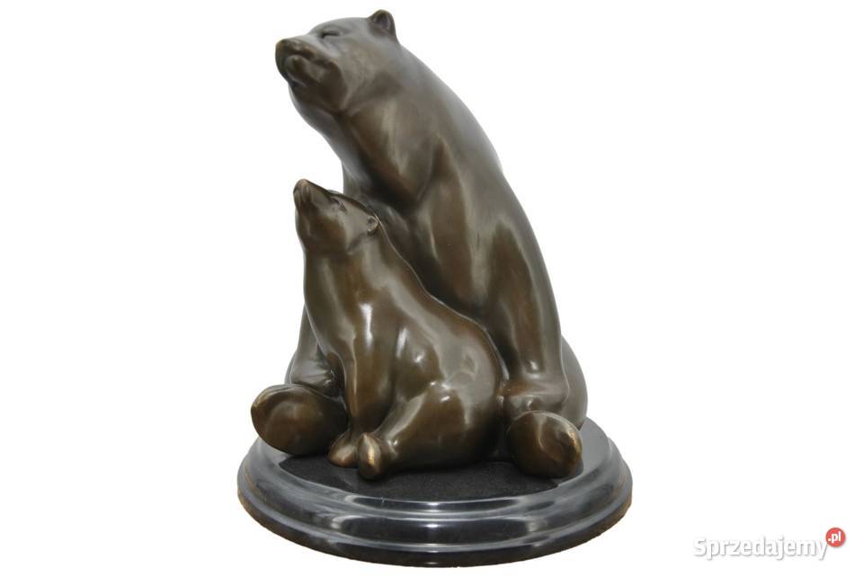 Rodzina Niedźwiedzi Dwa Misie Niedźwiedź Figura