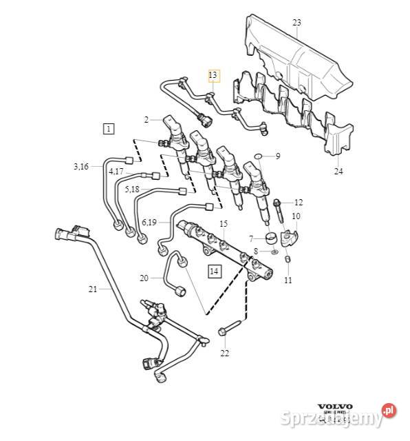 VOLVO C30 S40 V40 V50 S80 V70 przewod paliwowy Bielany Wrocławskie