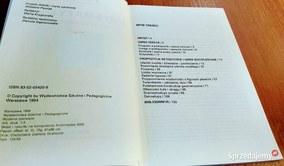 Matematyka 6 książka nauczyciela Anna Drążek matematyka Podręczniki pomorskie Gdańsk