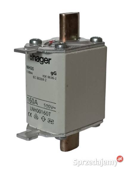 BEZPIECZNIK MOCY ZWŁOCZNY NH00 160A LNH00160T Rzeszów