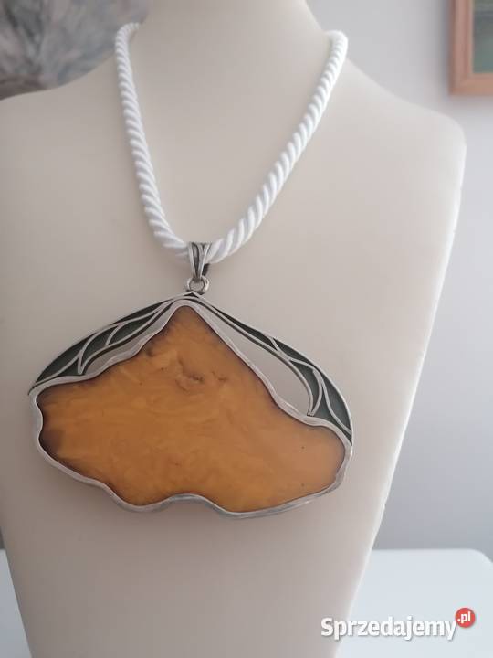 Wisior bursztyn bałtycki Naszyjniki Białystok