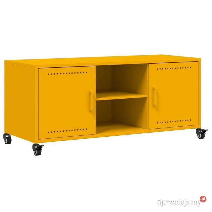 Szafka RTV musztardowa 1005x39x435 stal WM846665 Warszawa