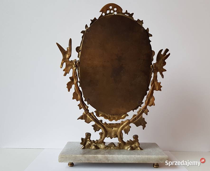 Stare mosiężne lusterko 4 mosiądz Dąbrowa Górnicza sprzedam
