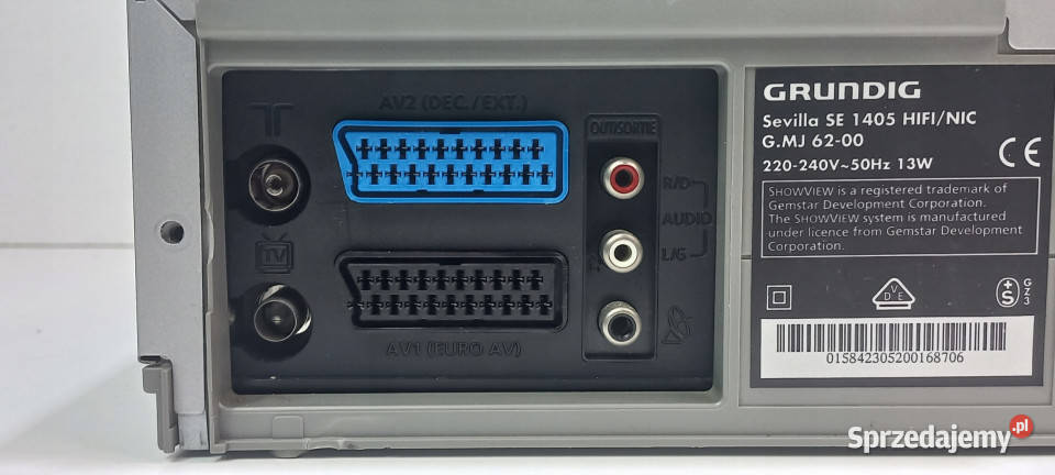 Video magnetowid Grundig SE1405 SE 1405 6head wielkopolskie Międzychód sprzedam