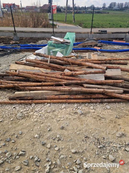 Stemple budowlane drewniane