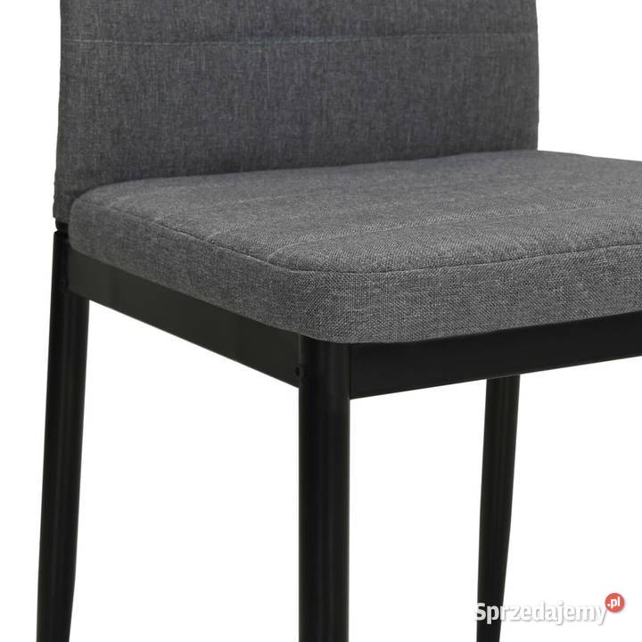 vidaXL Krzesła stołowe 4 jasnoszare obite Warszawa