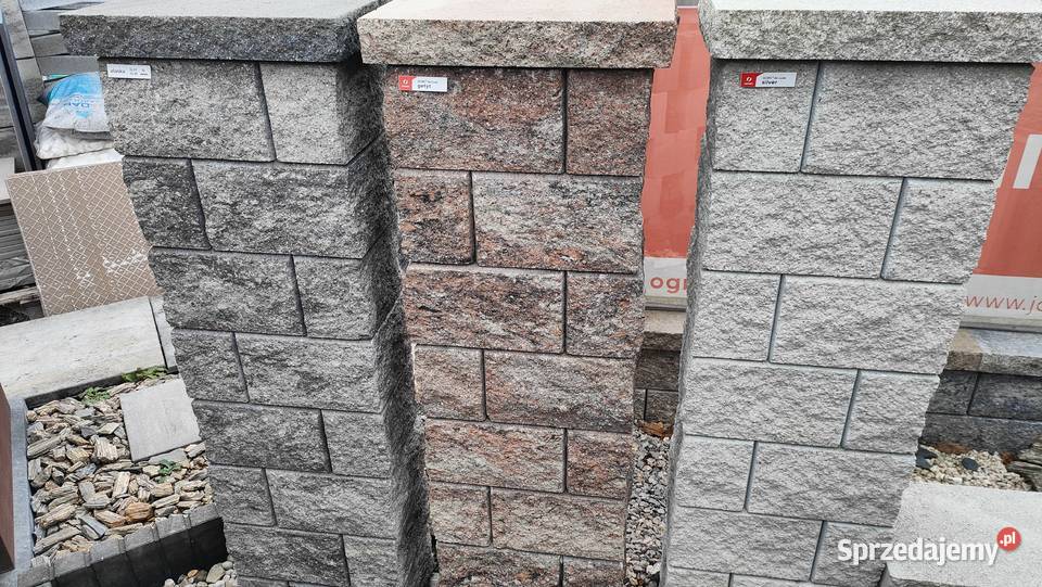 Daszek płaski łupany 28x225 ogrodzenie mur płot Kraków