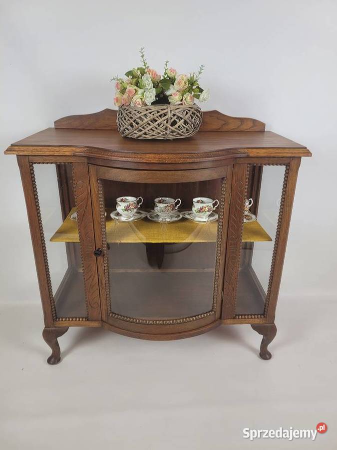 Herbaciarka dębowa gięta szyba Białogard