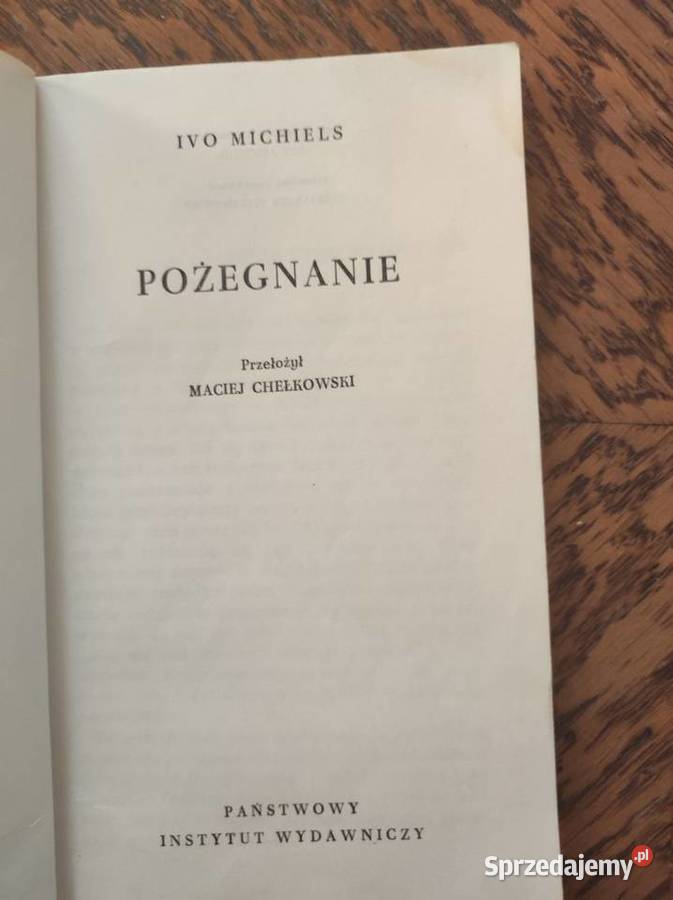 Pożegnanie Ivo Michiels Het afscheid unikat