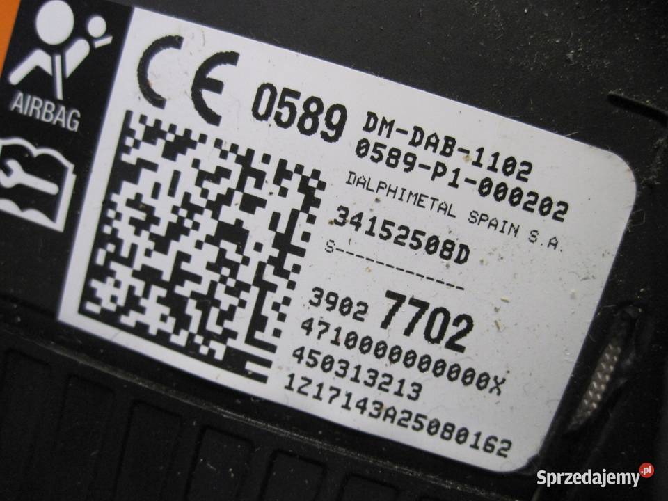 OPEL CORSA E 17r AIRBAG poduszka kierowcy sprzedam