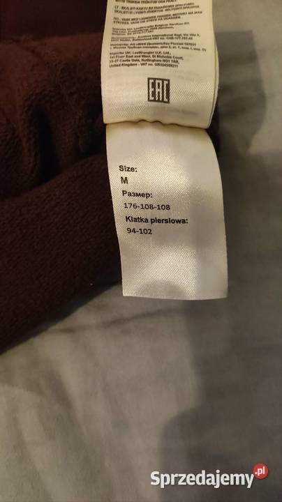 Bluza LEE plain hoodie deep wine brązowy/beżowy Podkałek