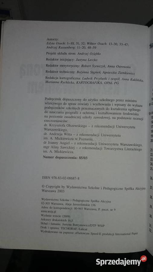 geografia z ochroną środowiska księgarnie