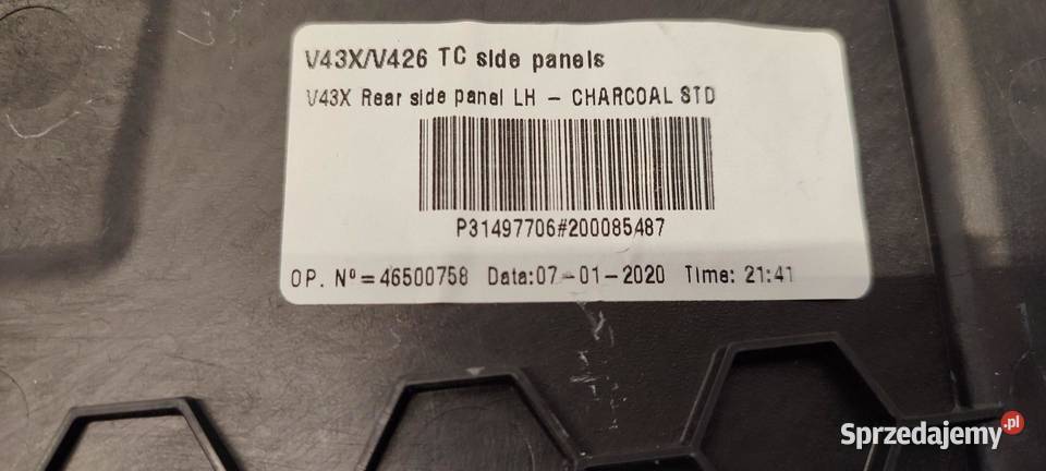 VOLVO V60 2020 OSŁONA TUNELU LEWA 31497619 dolnośląskie