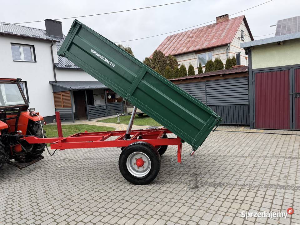 Przyczepa jednoosiwa wywrotka na tył świętokrzyskie Sandomierz