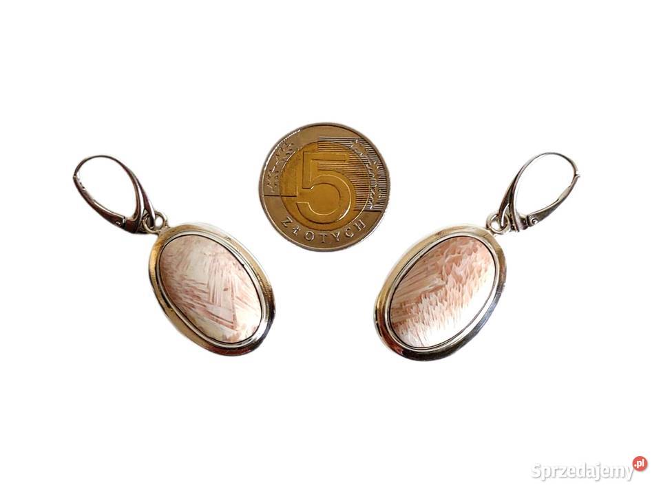 7368 Srebrne Kolczyki z Koralem sprzedam