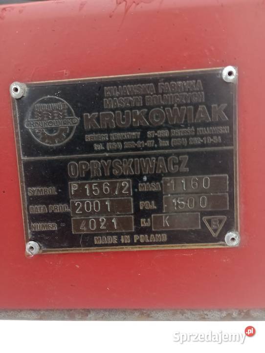 OPRYSKIWACZ KRUKOWIAK APOLLO kujawsko-pomorskie Piotrków Kujawski