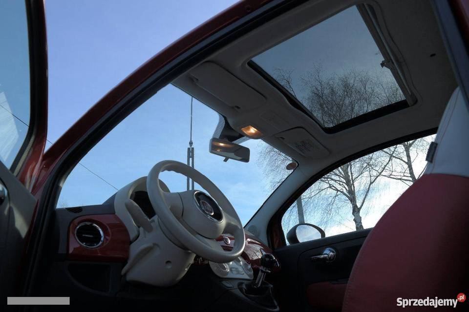 Nieuszkodzony Fiat 500 czerwony Żory