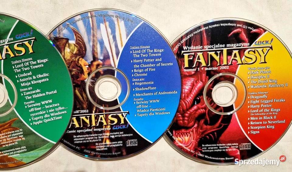Fantasy Czasopismo Zestaw 8 płyt Biała Podlaska