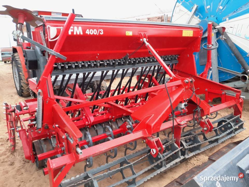 Agregat uprawowo siewny nabudowany Unia FM 4003 nieuszkodzony łódzkie Goszczanów
