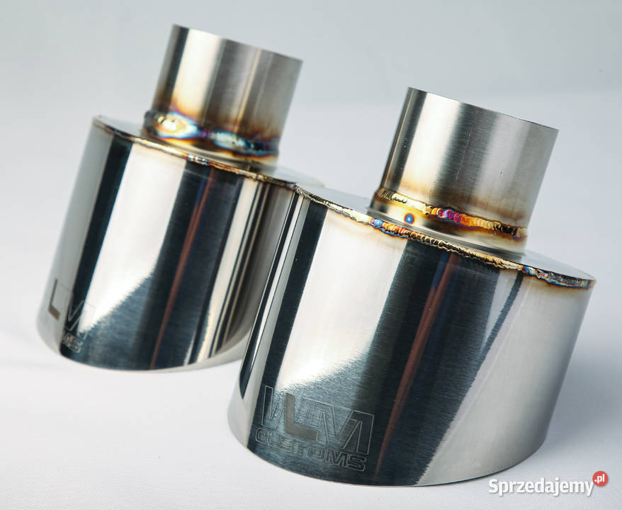 Końcówka wydechu tłumika owal stal nierdzewna Układ wydechowy