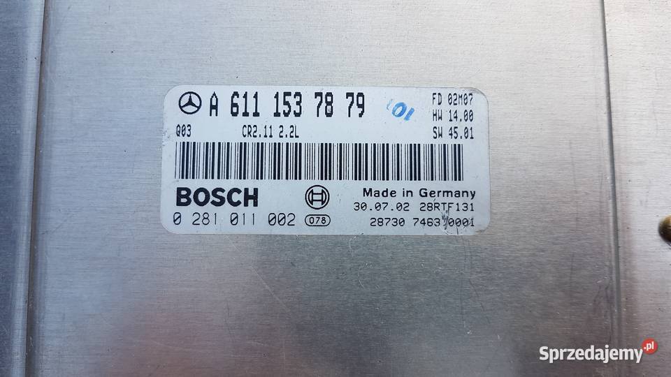 MERCEDES W203 KOMPUTER SILNIKA A6111537879 świętokrzyskie Skarżysko-Kamienna