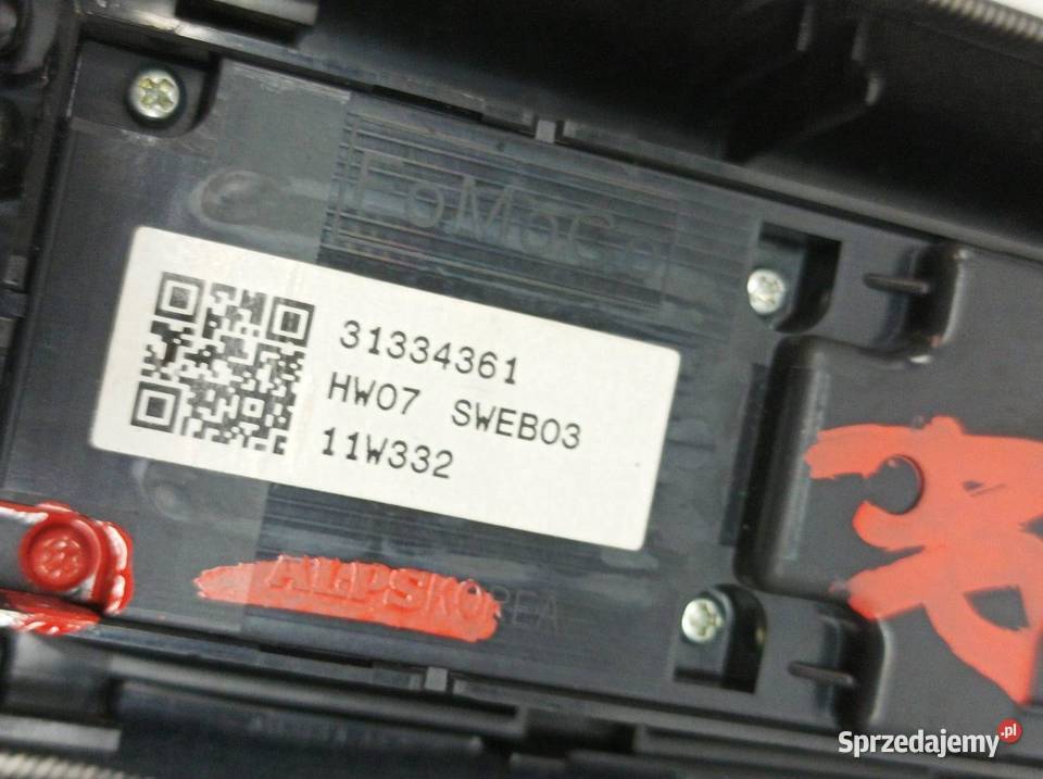 PRZEŁĄCZNIK SZYB KPL PRZÓD LEWY PRAWY 31335361