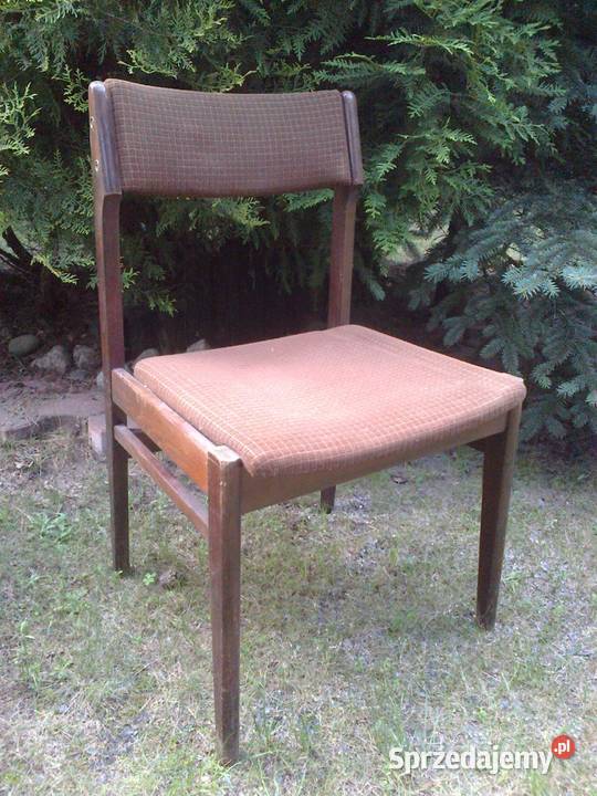 KRZESŁA z epoki made in PRL 80cm wielkopolskie