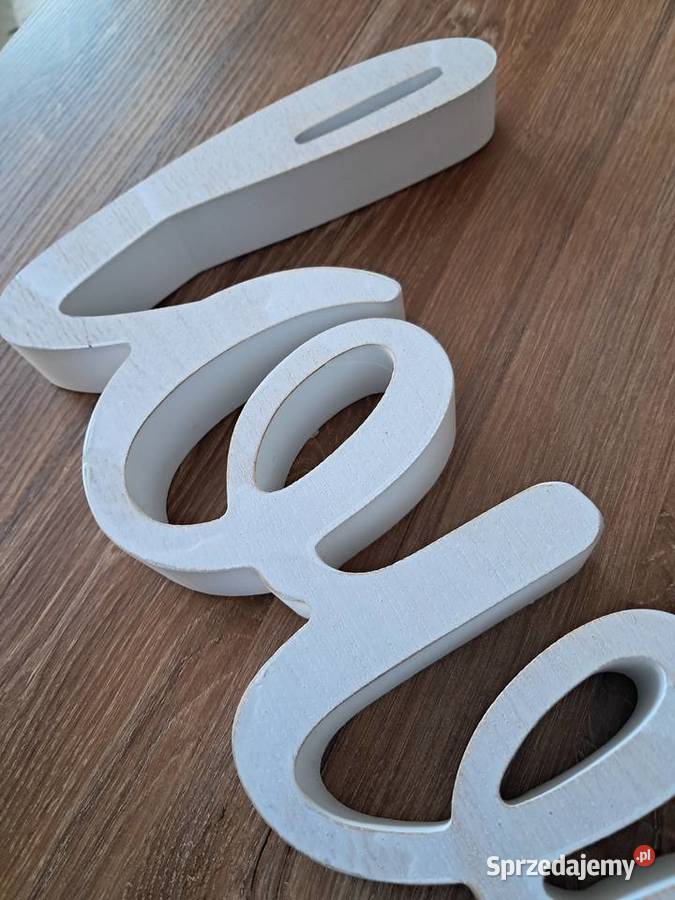 używany drewniany napis love można postawić Litery 3D Sandomierz