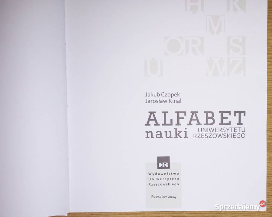 Alfabet Nauki Uniwersytetu Rzeszowskiego twarda podkarpackie Rzeszów